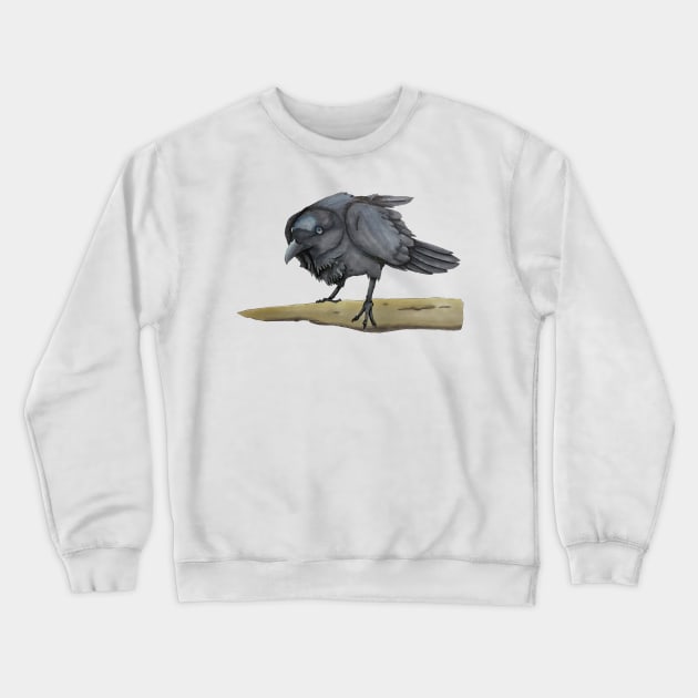 Crow Crewneck Sweatshirt by Fallcrown